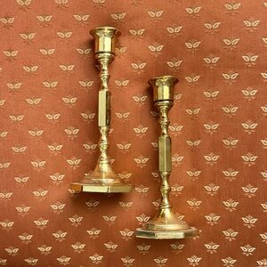 Elegant Gold Candlestick Holders